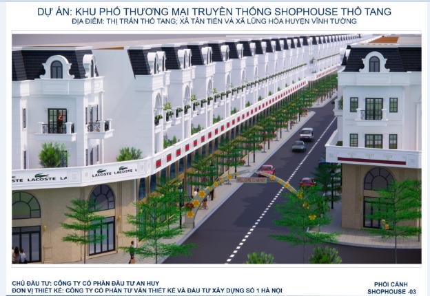 Phối cảnh dự án Khu phố thương mại truyền thống Shophouse Thổ Tang